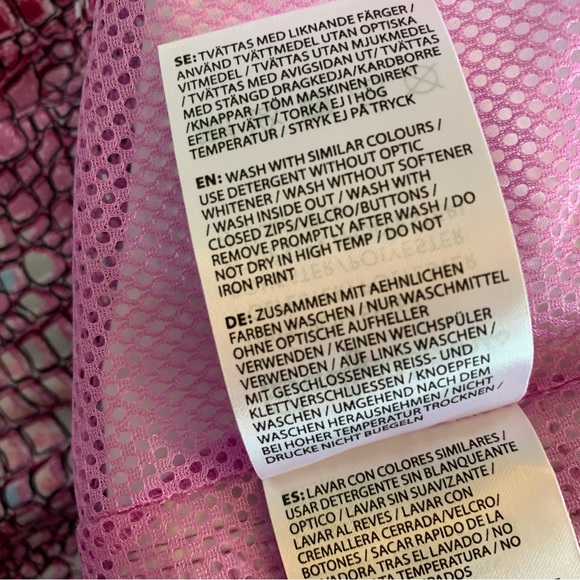 SZ 14 DAILY SPORTS VERONICA COURT SKORT PRINT PINK WHITE MESH SHORT UNDER SKIRT - Picture 5 of 8